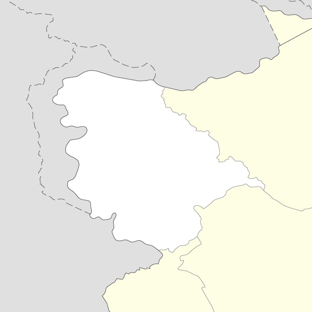 Vector locatie kaart van jammu en kashmir is een staat van india