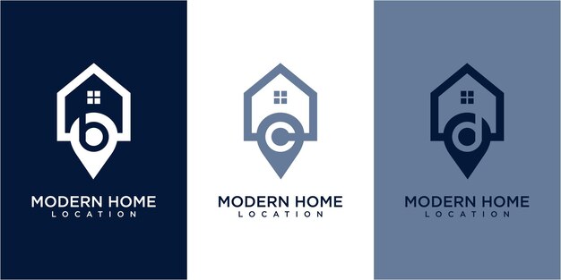 Location home logo design. location logo design. home logo concept. home and location logo design inspiration