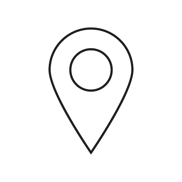 Location icon design Line out icon