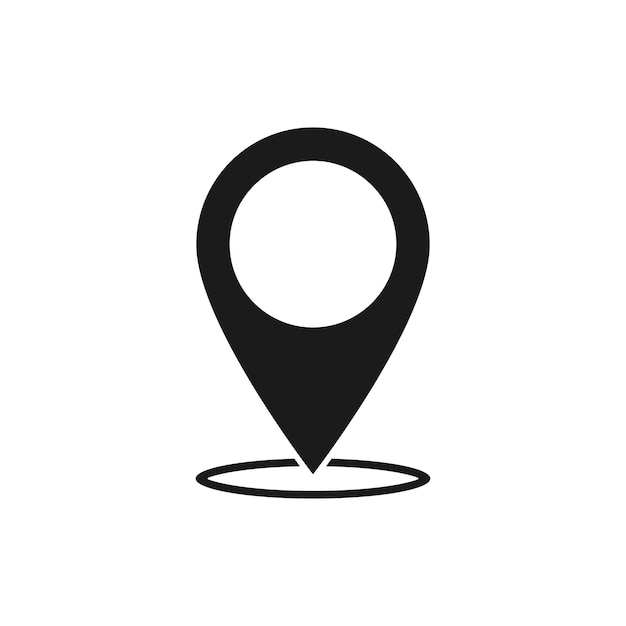 Premium Vector | Location icon isolated on white background vector