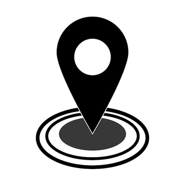 Location icon logo vector design template