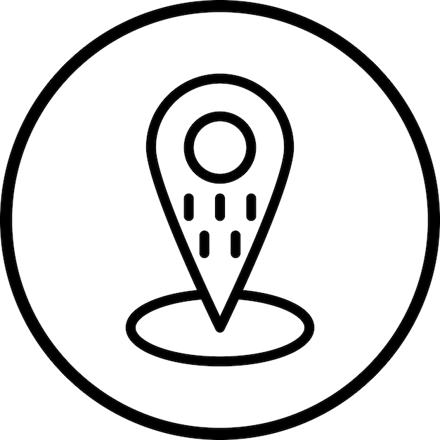 Vector location icon style