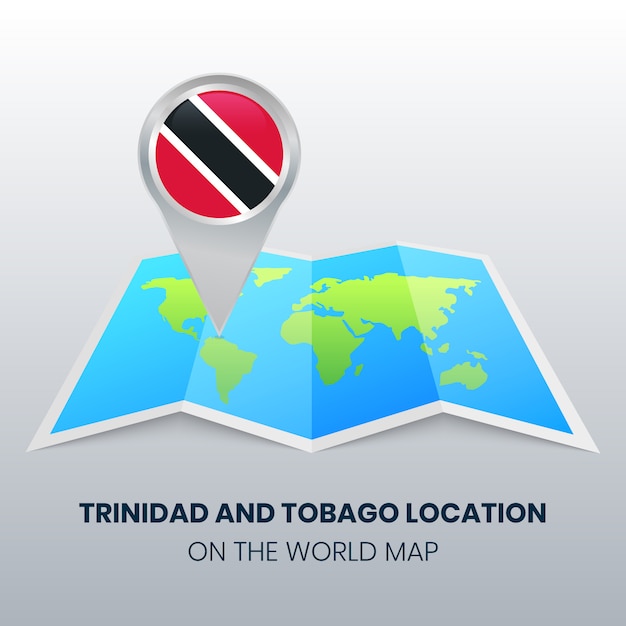 Location icon of Trinidad and Tobago on the World Map