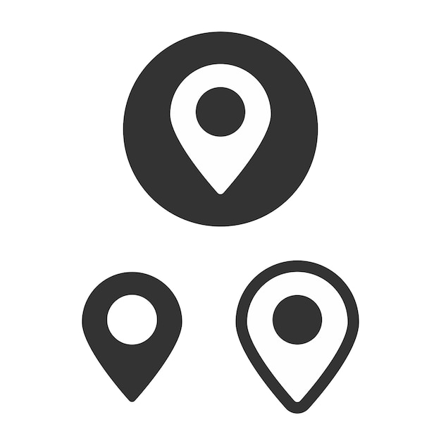 Location icon for website and business card