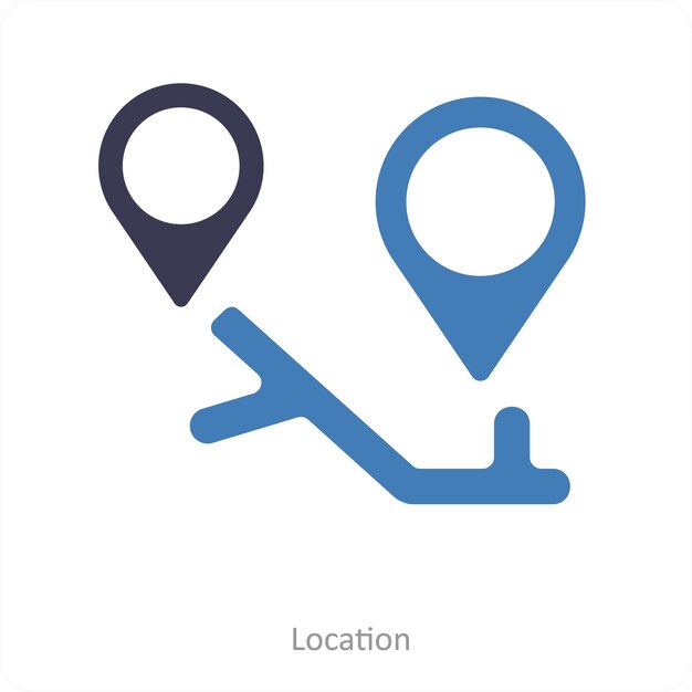 location and map icon concept