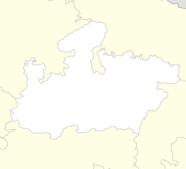 Vector location map of madhya pradesh is a state of india