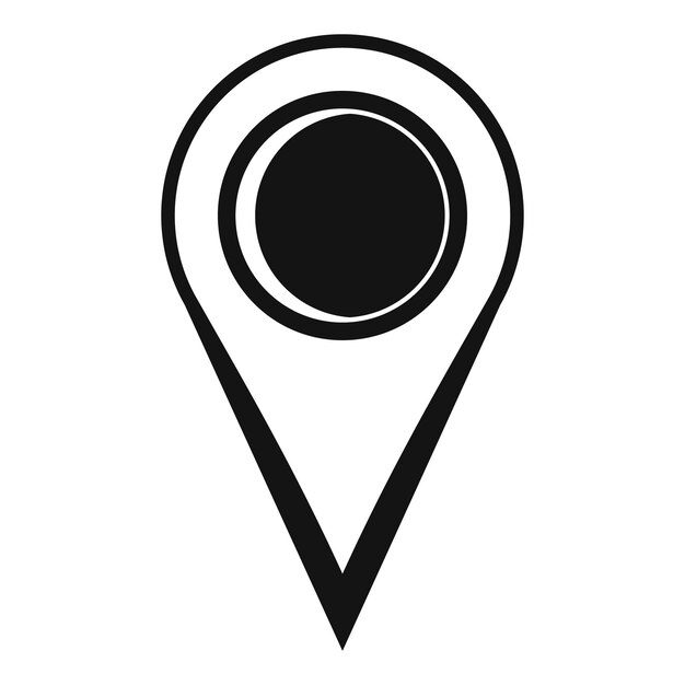 Location mark icoon Eenvoudige illustratie van de locatie mark vector icoon voor het web