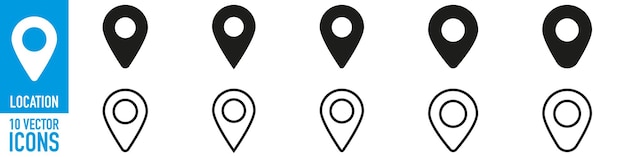 Location pin icon Map pin place marker Location icon