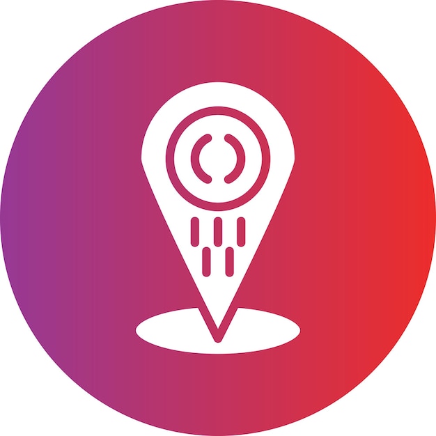 Vector location pin icon style