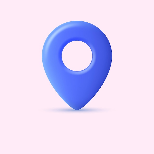 위치 핀 아이콘 GPS 및 내비게이션의 상징 소셜 네트워크 모바일 응용 프로그램 터 일러스트레이션