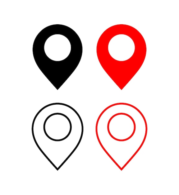 Location pin icon vector