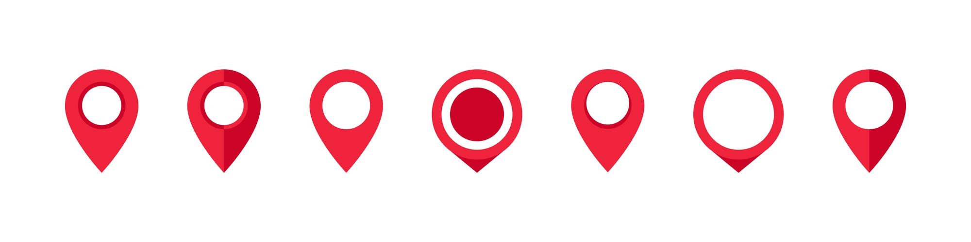 Premium Vector  Location pin sign red pin location map pin icon