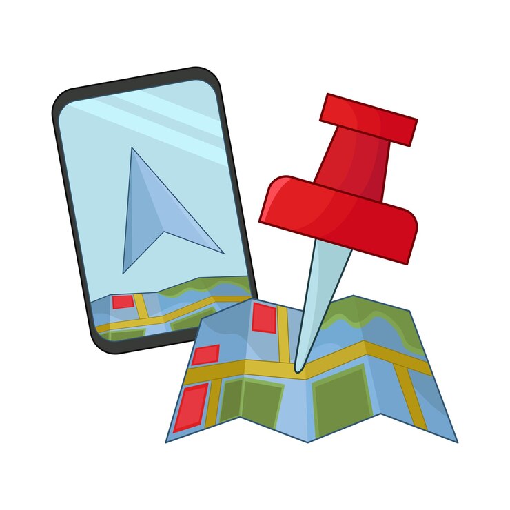 Vector location pin