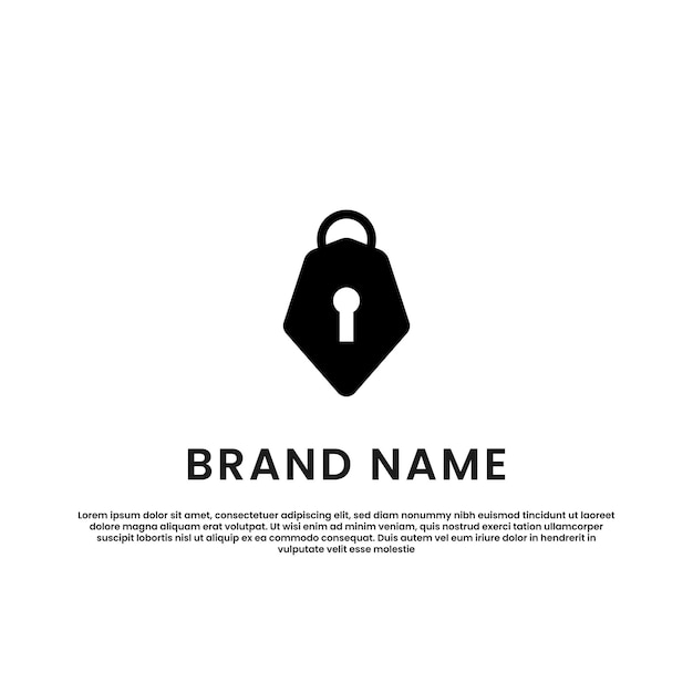 Lock Brand Logo icon design template