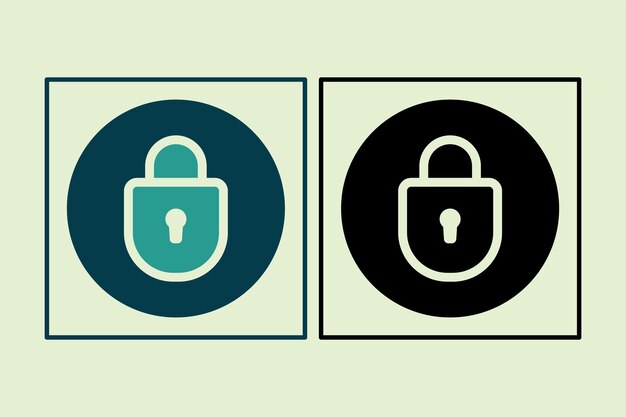 Lock icon icon related to UI elements suitable for web site app user interfaceselement printable etc solid icon style simple vector design editable