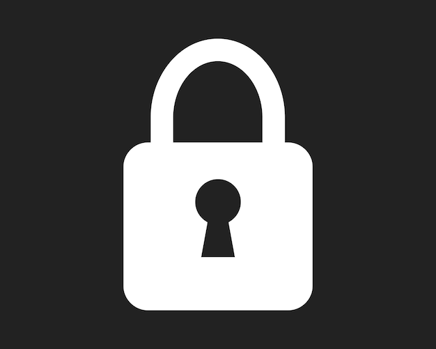 Lock icon password security symbol vector illustration Suitable for use on web apps mobile apps