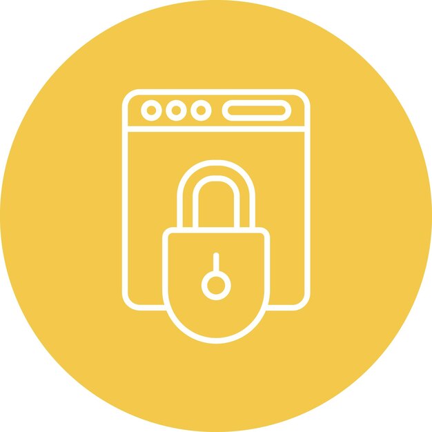 Lock icon vector image Can be used for Copywriting