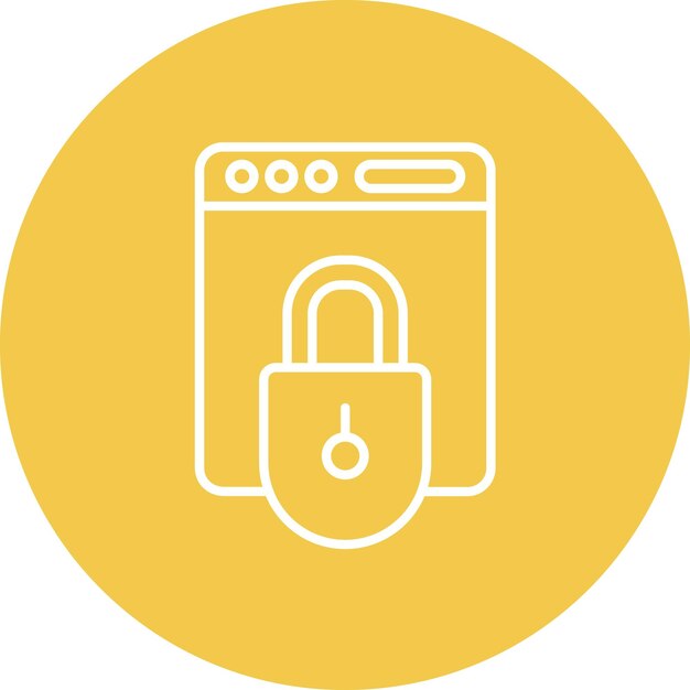 Vector lock icon vector image can be used for copywriting