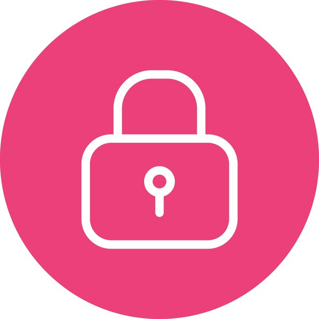 Lock icon vector image can be used for ui