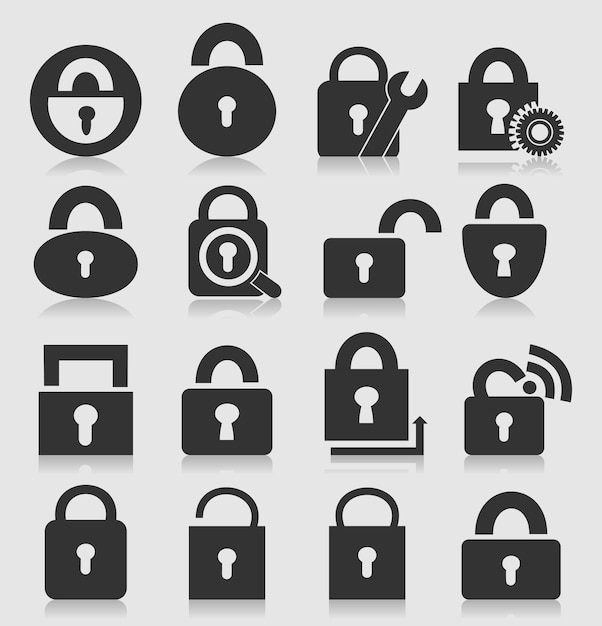 Vector lock icon