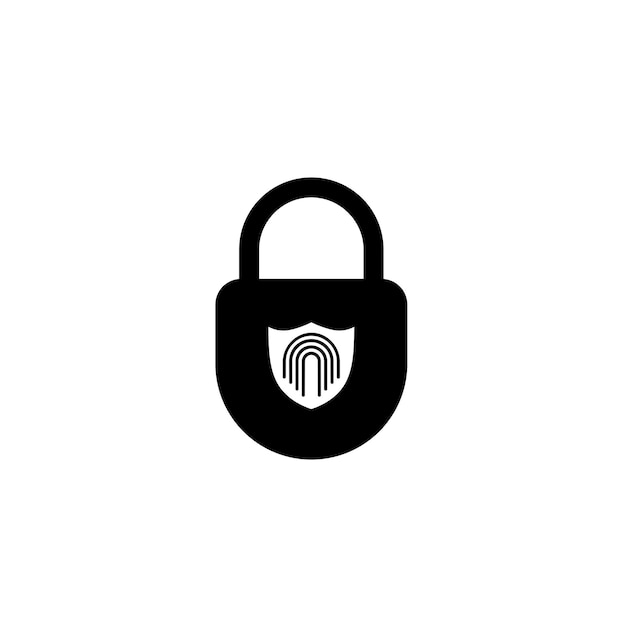 Lock logo scurity safety technology