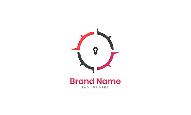 Lock-logo Vector beveiligingslogo-ontwerpen concept schild logo-ontwerpen