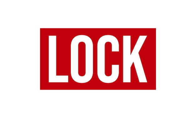 ロック・ラバー・スタンプ・シール・ベクトル (LOCK Rubber Stamp Seal Vector)