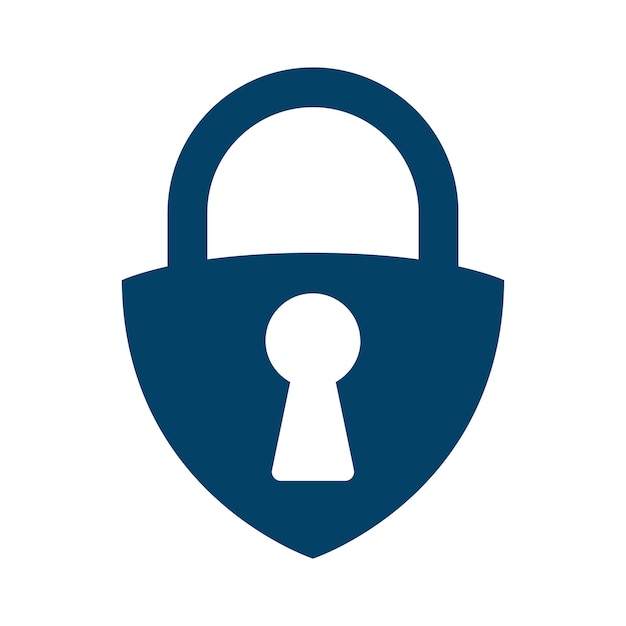 Lock security logo icon design