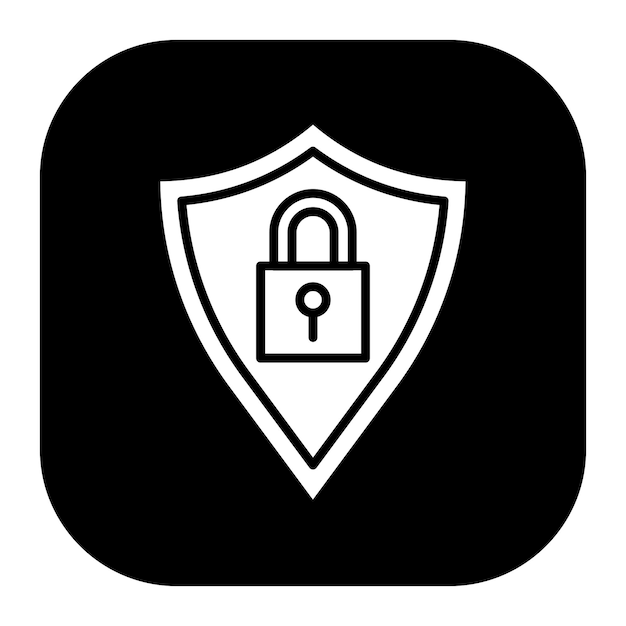 Lock Shield Vector Illustration