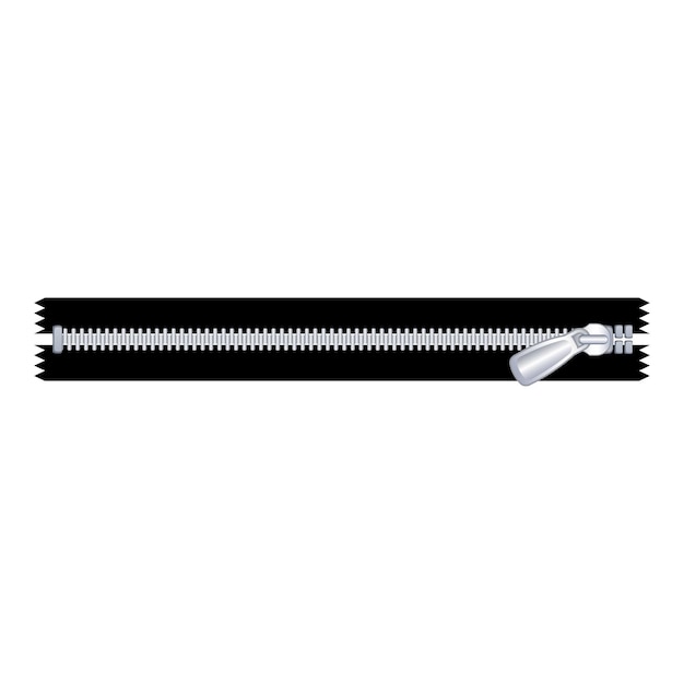 lock zipper icon cartoon of lock zipper vector icon for web design isolated on white background
