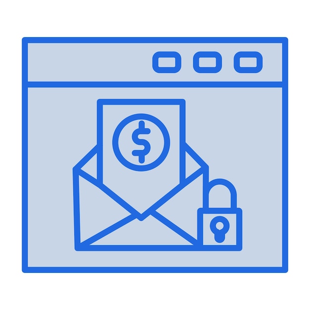 Locked Blue Tone Illustration