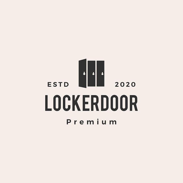 Locker deur vintage logo