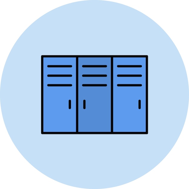 Locker Flat Illustration