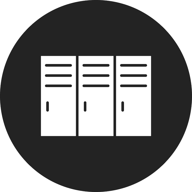 ロッカーアイコンのベクトル画像はサッカーに使用できます