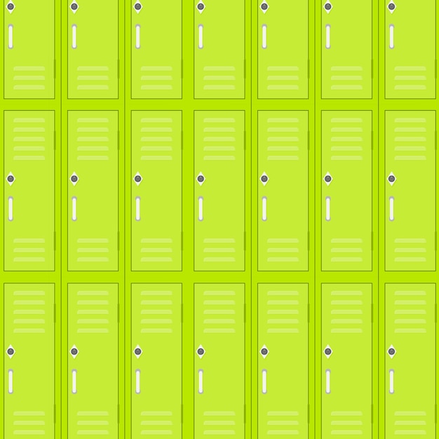 Locker seamless pattern for gym or college