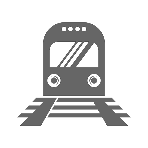 Locomotive logo icon design illustration