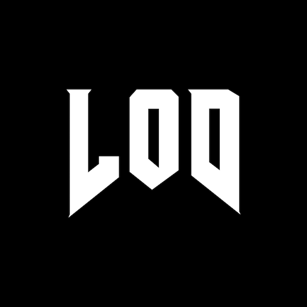 기술 회사에 대한 LOD 글자 로고 디자인 검은색과 색 색 조합 LOD 로고 LOD 터 LOD 디자인 LOD 아이콘 LOD 알파 LOD 타이포그래피 로고 디자인