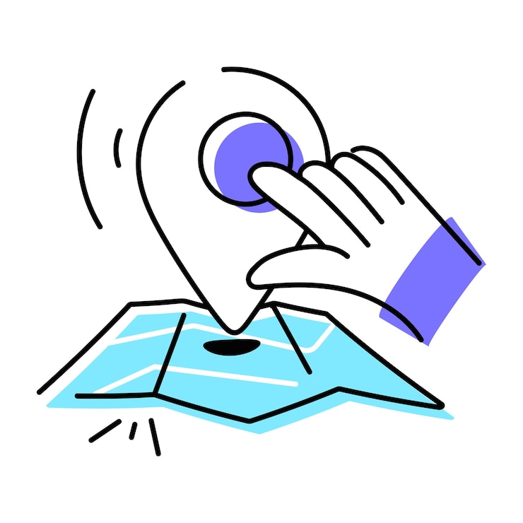 Vector lodging facility services doodle icon