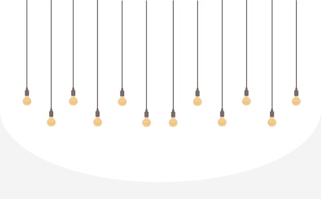 Loft style lamp on white background isolated interior element vector