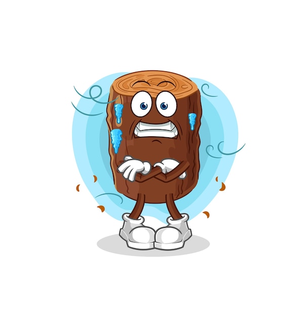 Log cold illustration character vector