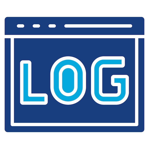 Log-icon vector afbeelding Kan worden gebruikt voor informatica