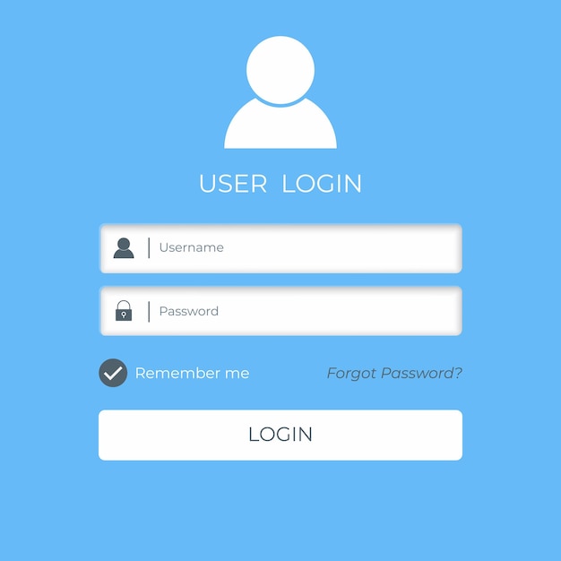 Log in en meld je aan bij de gebruikersinterface van de zakelijke website moderne ui-sjabloon