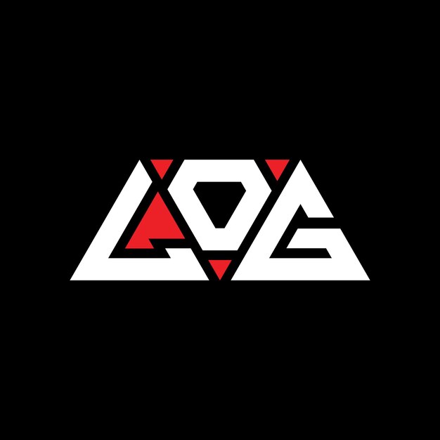 삼각형 모양의 삼각형 로고 디자인 모노그램 삼각형 터 로고 템플릿과 빨간색 삼각형 LOG 간단하고 우아하고 고급스러운 로고