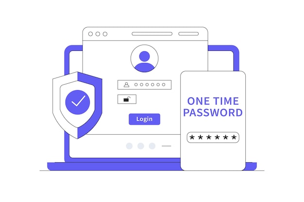logging into a website or application using two steps authentication verification code message