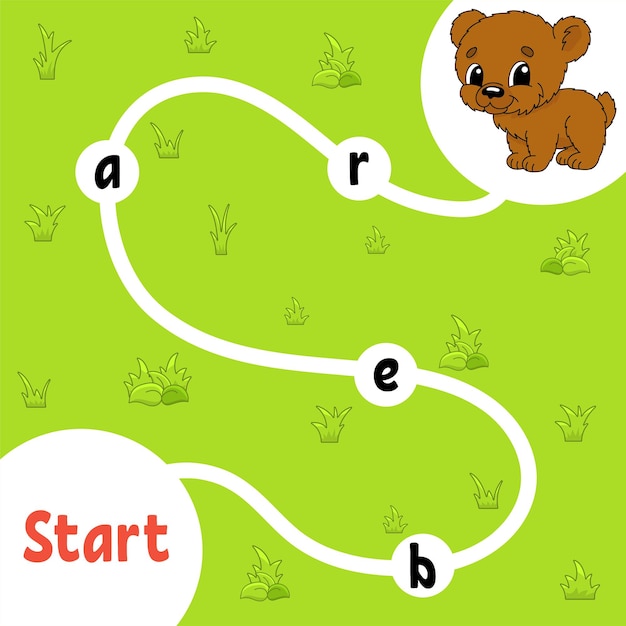 ロジックパズルゲーム子供のための単語を学ぶ隠された名前を見つける教育開発ワークシート