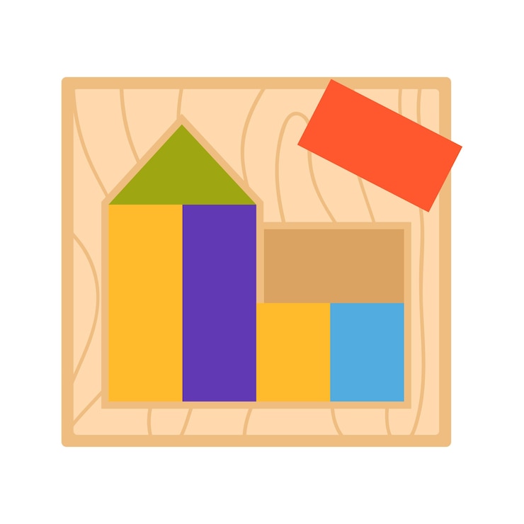 Vector logic wooden toy