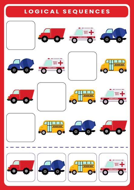 Logical Squence Worksheet for Kids