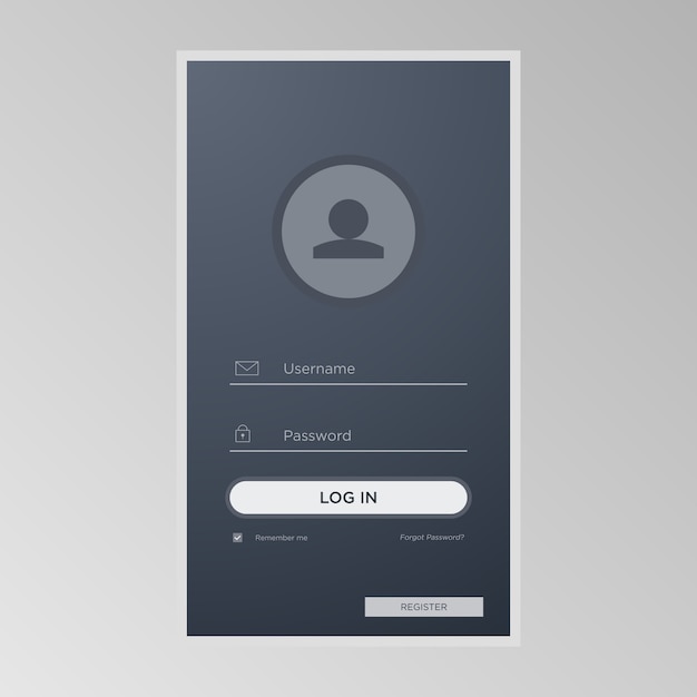 Login design template