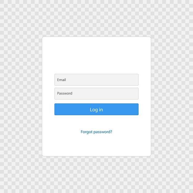 Login form page template