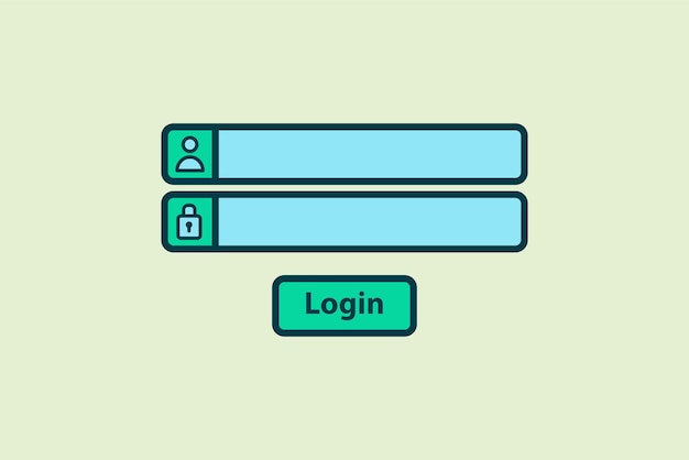 Login icon icon related to UI elements suitable for web site app user interfaceselement printable etc flat line icon style simple vector design editable